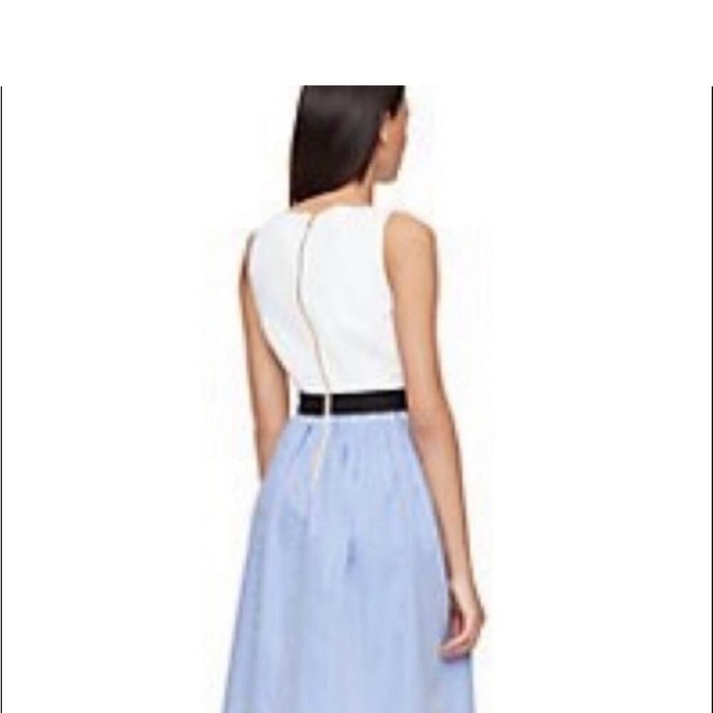 Kate Spade Broome Street Pinstripe blue & white dress. Sz 8 $229 - Picture 5 of 15